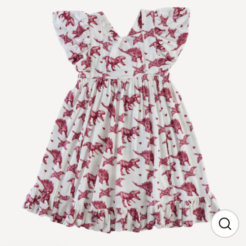 ruffle strap dress | dino & hearts | lenzing modal