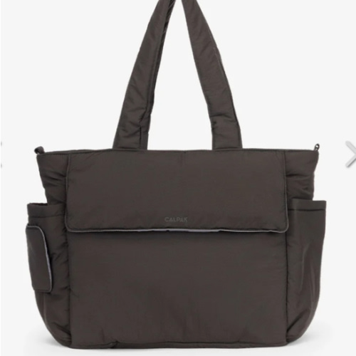 Diaper Tote Bag with Laptop Sleeve in Black | CALPAK