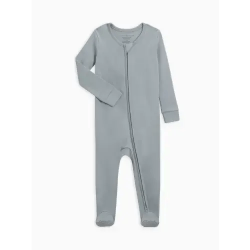 Peyton Zipper Sleeper, 0-3 mo, Mist
