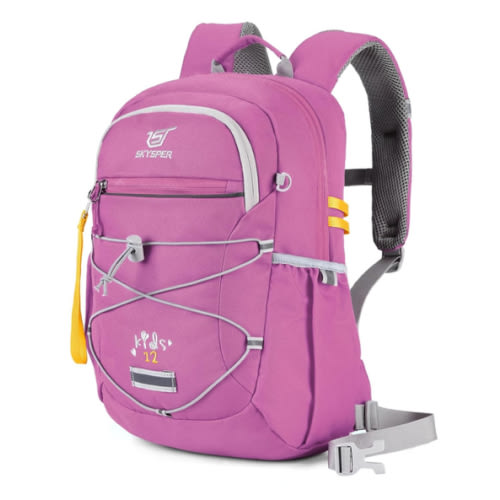 SKYSPER Kids Backpack 12L Children School Bag Child Boy Girl Pack Ages 4-8 for Traveling Day Trips Classes Camping(Purple)