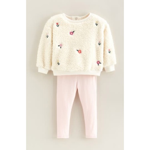Embroidered Fleece Sweatshirt & Leggings Set, 3M