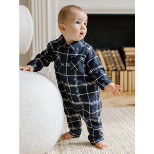 Locke Flannel Collar Romper