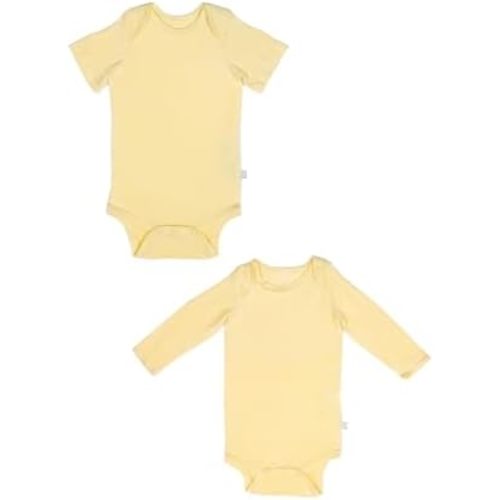Soft Bamboo Viscose 2-Pack Short & Long-Sleeve Bodysuit set