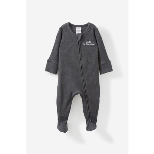 Organic Pointelle Zip All In One Romper