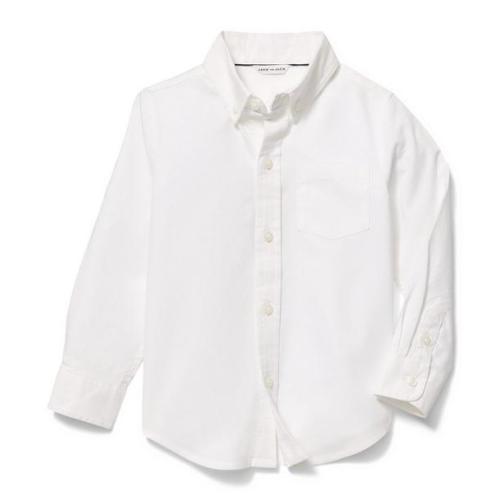 Boy White The Oxford Shirt by Janie and Jack
