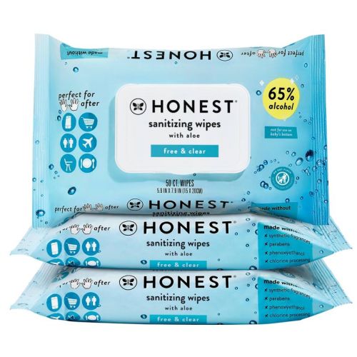 The Honest Company Alcohol Hand Sanitizing Wipes - 3pk/150ct