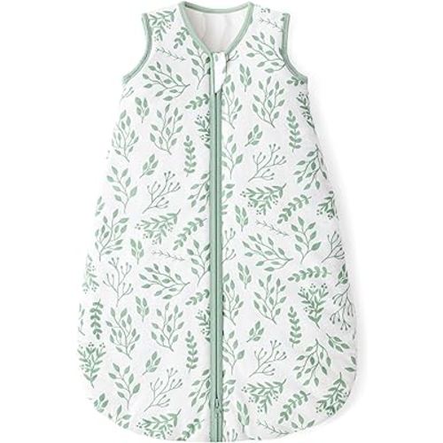 Yoofoss Baby Sleep Sack 0-6 Months, TOG 2.5 Baby Wearable Blanket with 2-Way Zipper, 100% Cotton Fabric Winter Newborn Sleeping Sack, Warm Soft Comfy(Small)