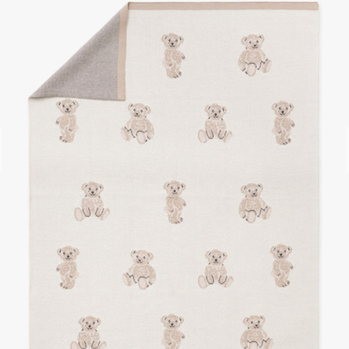 St. Jude Teddy Bear Intarsia Baby Blanket