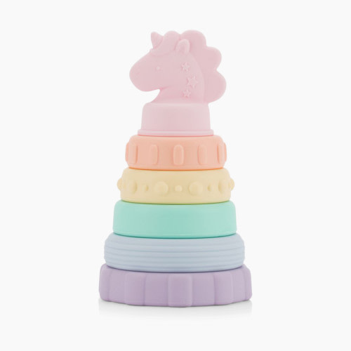 Itzy Ritzy Silicone Stacking and Teething Toy - Unicorn