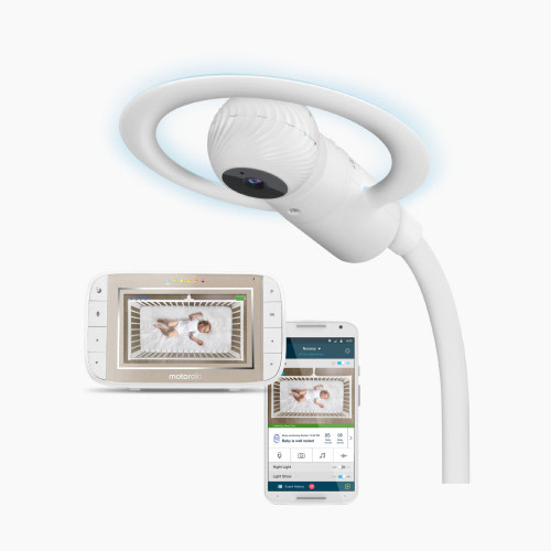 Motorola Halo+ Over-The-Crib Baby Monitor & Soother with HD Wi-Fi Camera & Parent Unit