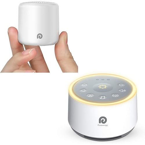 Dreamegg Pocket Sleep 1 Bundle with Classic D1 Sound Machine: Travel & Home Sound Machines for Sleeping, Nature Sounds, White Noise and Lullaby, White Noise Machine for Adult Baby Gift