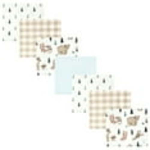 Hudson Baby Infant Boy Cotton Flannel Receiving Blankets Bundle, Boy Woodland Pals, One Size