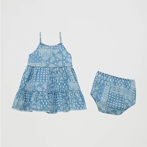 Little Girl's Bandana Tank Tiered Dress | GIRLS | Wrangler®