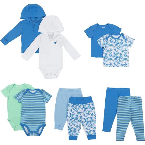 Hanes Baby 10-Piece Flexy Warm Weather Wardrobe Set