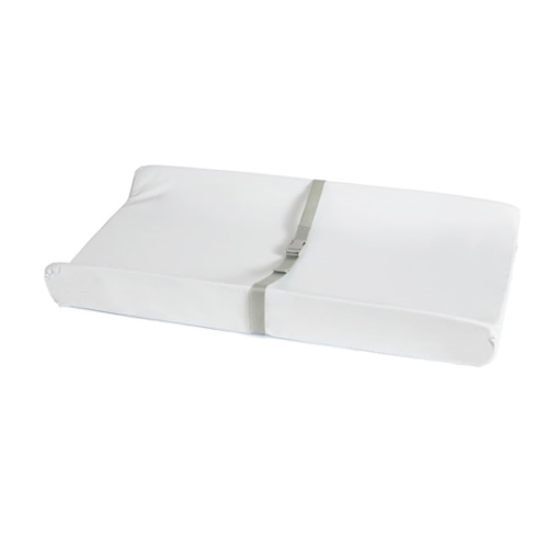 Munchkin Secure Grip Baby Diaper Changing Pad for Dresser, Waterproof and Wipeable, Contoured, Standard Size (16" x 31"), White