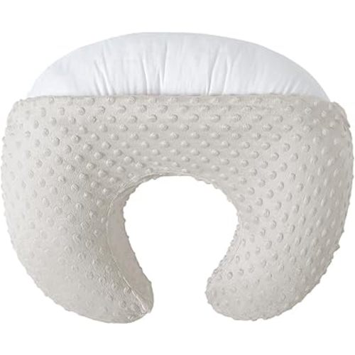 Nursing Pillow and Positioner for Breastfeeding, Ultra Soft Baby Breastfeeding Pillows for More Support for Mom and Baby, with Premium Removable Cover (Sand)