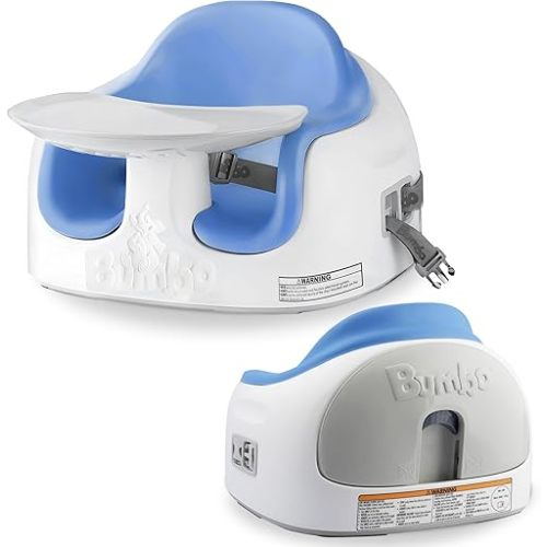Bumbo 3-in-1 Baby Multi Seat Booster with Feeding Tray, 6-36 Months, Powder Blue