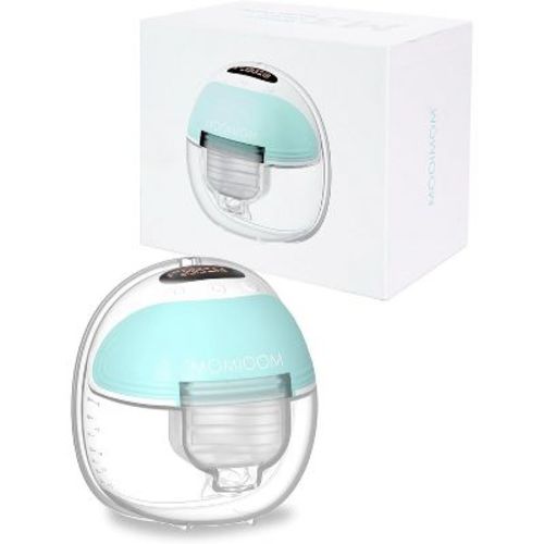 MOOIMOM M2 Wearable Breast Pump, Hands-Free Portable Electric, Double-Sealed Flange, 2 Modes, 5 Levels, Low Noise, 1 Pack