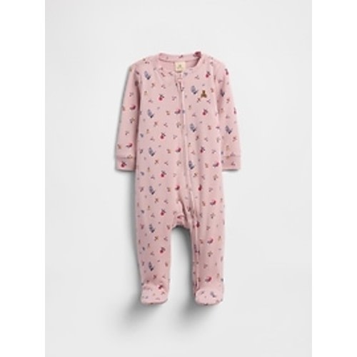 Baby Print Two-Way Zip One-Piece | Gap Factory