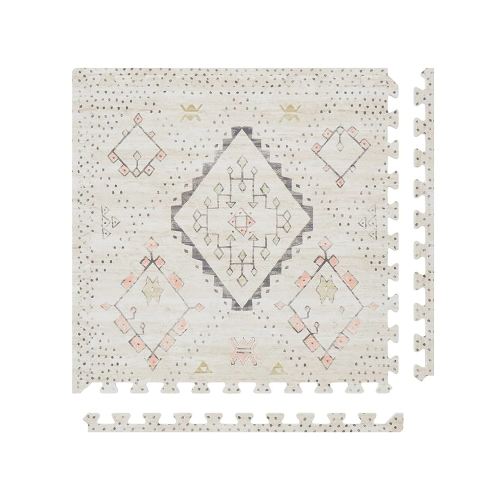 Baby Play Mat – 4x8 Oat Ula – Set of 8 Tiles – Cushioned EVA Foam Play Mat for Floor, Soft Interlocking Baby Crawling Mats for Hard Floors