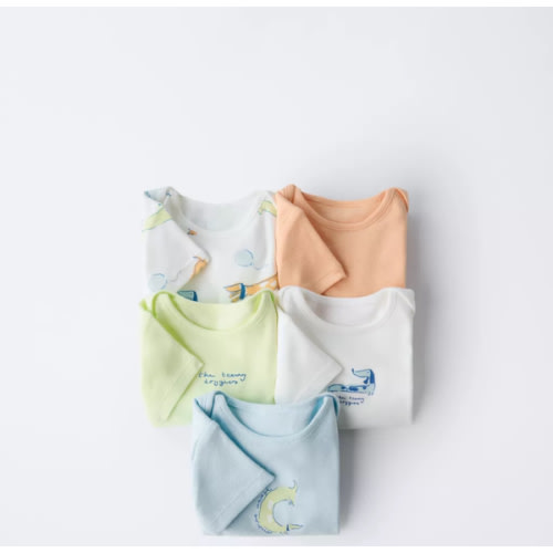 FIVE-PACK OF PUPPY BODYSUITS - Multicolored | ZARA United States