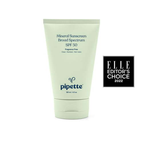 Pipette Mineral Sunscreen Broad Spectrum SPF 50, Safe for Baby & Kids, 4 fl oz