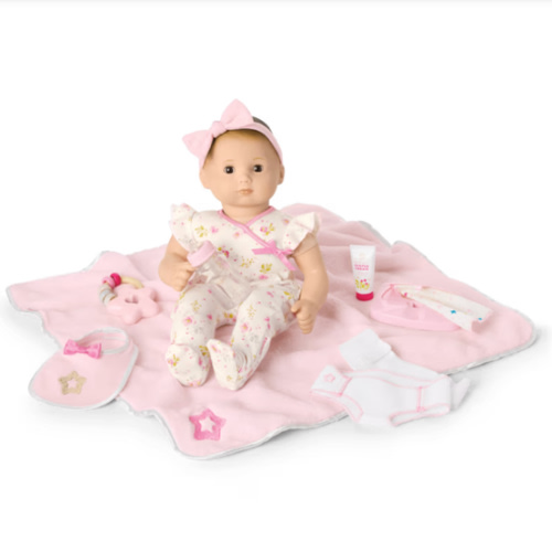 Bitty Baby® Doll #2 with brown hair Care & Play Set