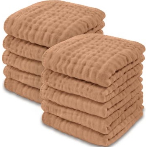 Muslin Washcloths - Pack of 10