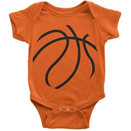 Hoops Dad & Basketball Infant Bodysuit & Men's T-Shirt Matching Set