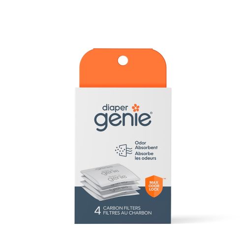 Diaper Genie Diaper Pail Carbon Filters, 4 Count, Infant