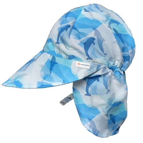 Nozone Better Baby Flap Sun Hat, Wide Brim Breathable Beach Hat with Adjustable Strap, UPF 50+ Protection