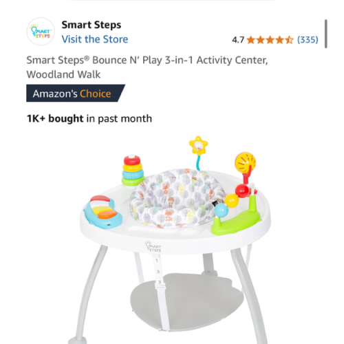 Smart Steps® Bounce N’ Play 3-in-1 Activity Center, Woodland Walk
