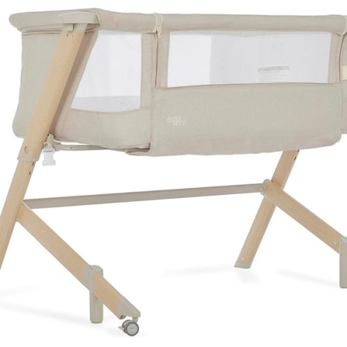 Evolur Stellar Bassinet & Bedside Sleeper – Adjustable Height Bedside Crib for Newborns, Breathable Mesh Sides, Portable Co-Sleeper, Easy to Fold and Travel, Carry Bag Included