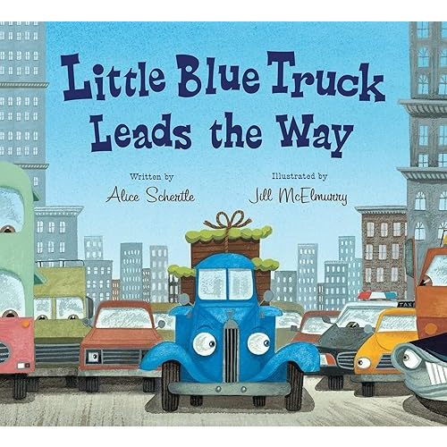 Little Blue Truck Leads the Way Board Book Board book – July 7, 2015