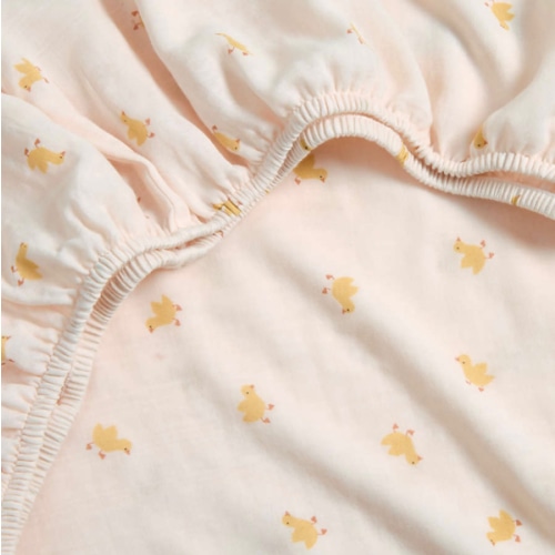 Pata Sunwashed 100% Organic Cotton Baby Crib Fitted Sheet
