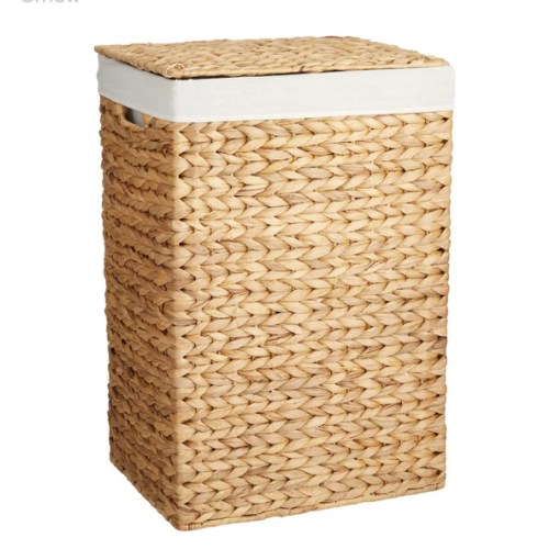 Natural Water Hyacinth Laundry Hamper Medium | At Home