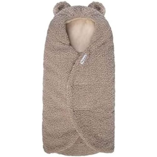 7AM Baby Car Seat Blanket - Multifunctional Car Seat Cover for Toddlers, Winter Stroller & Swaddle Blanket, Micro-Fleece & Plush Lined Warm Carseat Cover | (Oatmeal, 0-6M)