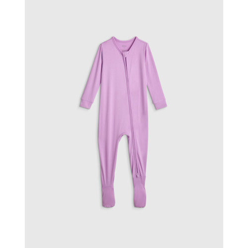 Bamboo Footie Pajama - Baby in Bright Orchid