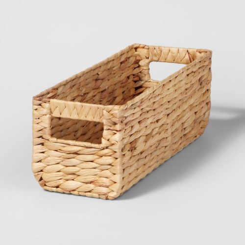 16"x6"x6" Woven Water Hyacinth Rectangular Basket - Brightroom™