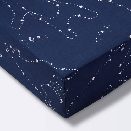 Fitted Crib Sheet Constellation - Cloud Island™ Navy
