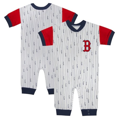 Newborn & Infant Boston Red Sox Fanatics White Logo Best Series Full-Snap Jumper