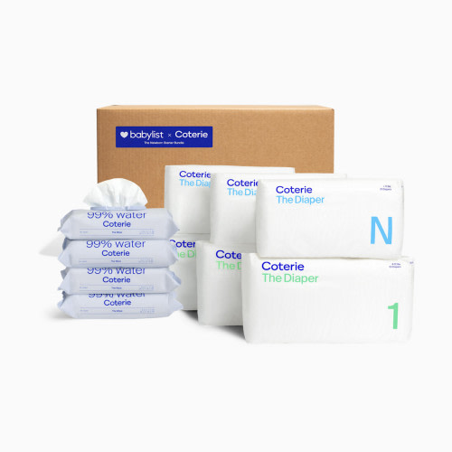 Coterie Newborn Diaper & Wipes Starter Bundle - 4 Pack Wipes