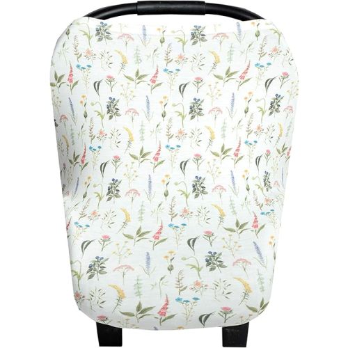 Copper Pearl Multi-Use Cover: Car Seat Covers, Nursing Cover, and Stroller Cover for Sun - Stretchy Fabric, All-Season Use, Stylish Designs, Easy Access for Moms - Aspen