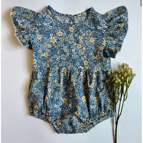 Franny Vintage Floral Romper – Three Peas