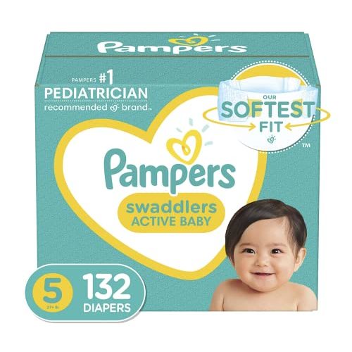 Pampers Swaddlers Disposable Diapers Size 3, 168 Count, ONE Month Supply  (Packaging and Prints May Vary) : : Baby