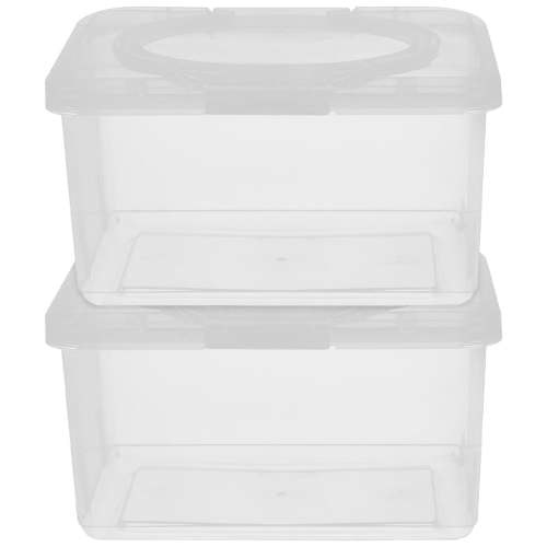 Wipes Holders 2pcs Baby Wipes Dispenser Box, Dustproof Wipe Holder with Lid, Keeps Diaper Wipes Fresh, Easy Open & Close