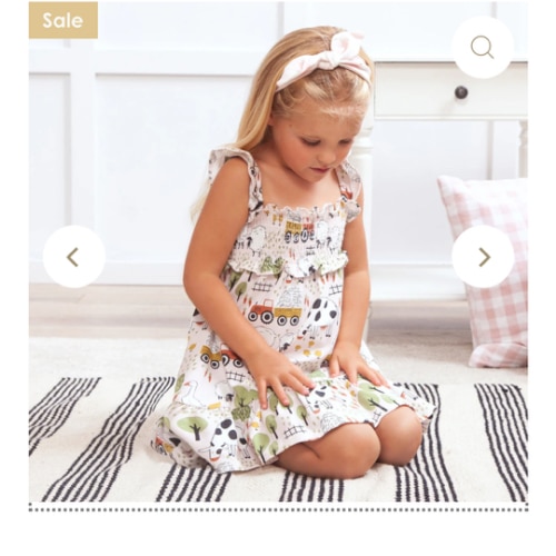 Tesa Babe-
Smocked Farm Dress