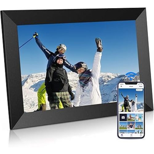 Uhale Digital Picture Frame WiFi 10.1 inch HD IPS Touch Screen Electronic Picture Frame Slideshow Smart Loop Digital Photo Frame with APP & SD Card Slot to Load Photos & Videos from Your Phone