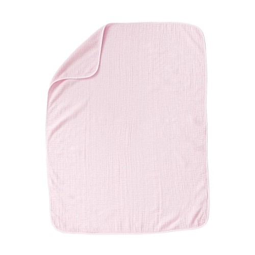 Organic Muslin Baby Blanket - Pink
