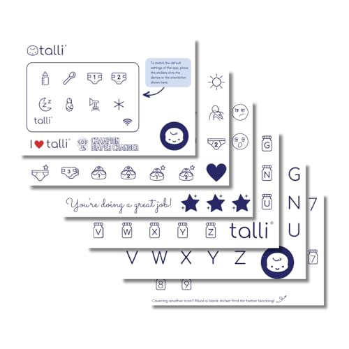 Talli Baby Customization Sticker Sheets - 90+ Premium Icons for Personalizing Your Baby Monitoring Experience